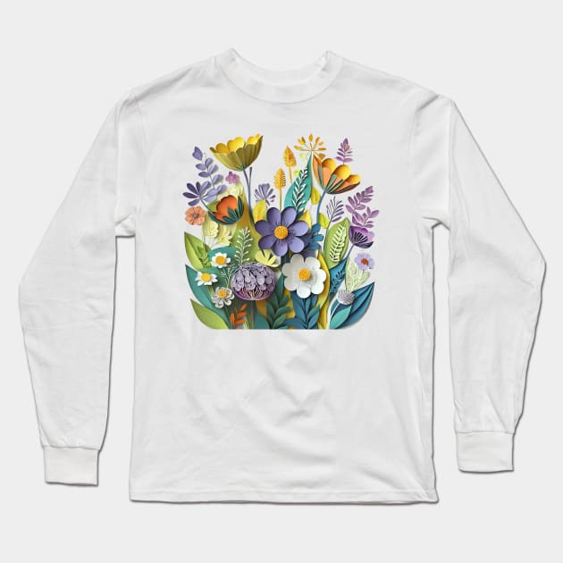 Wild Flowers Long Sleeve T-Shirt by ArtShare